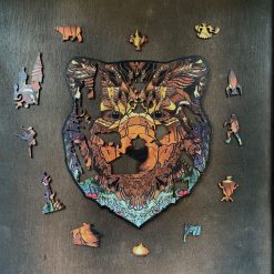 Russia Bear Image Wooden Puzzle 25.5x21.5cm