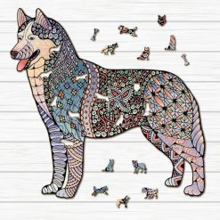 Husky Image Wooden Puzzle