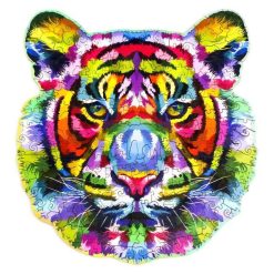 Colorful Tiger Image Wooden Puzzle