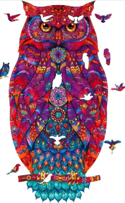 Charming Owl Image Wooden Puzzle