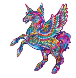 Colorful Horse Image Wooden Puzzle