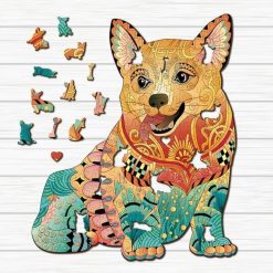 Corgi Dog Image Wooden Puzzle