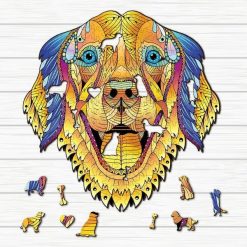 Golden Retriever Image Wooden Puzzle