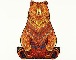 Power Bear Image Wooden Puzzle