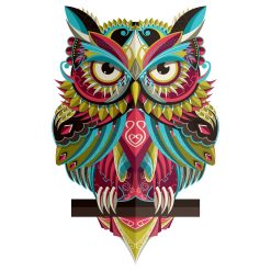 Stylized Colorful Image Wooden Puzzle